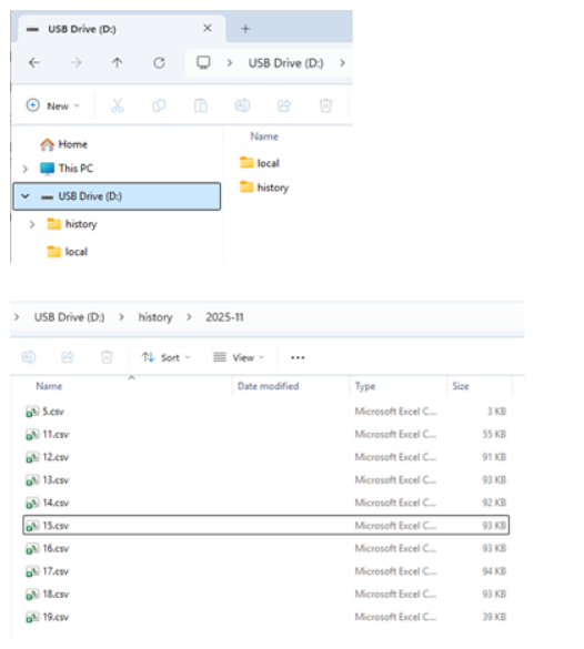 NanoDetect Data Export USB Drive NanoDetect Data Export USB Drive