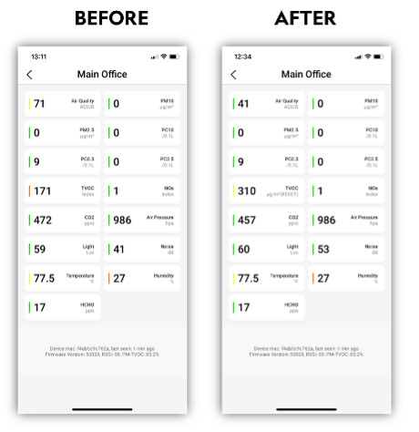 NanoView User Settings - TVOC Before/After 2 NanoView User Settings - TVOC Before/After 2