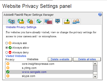 Microphone Access for SongSilo