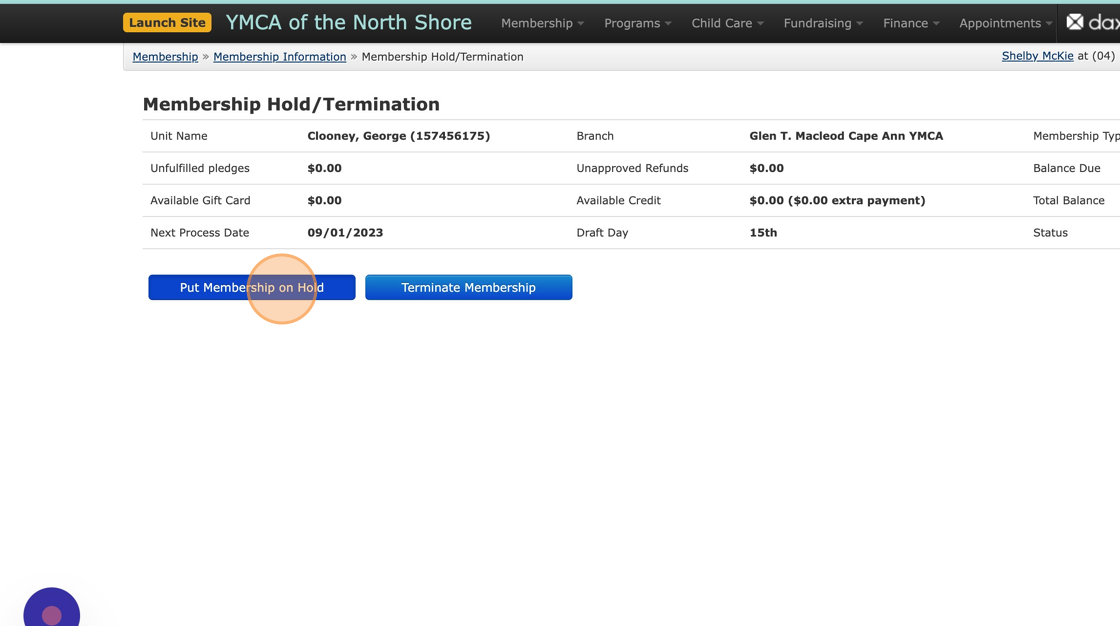 Screenshot of: Click 