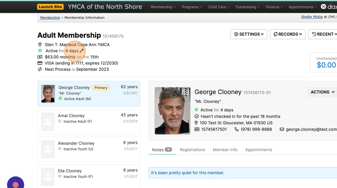 Screenshot of: Click on the Edit pencil next to the Active status to begin processing the Hold request.
