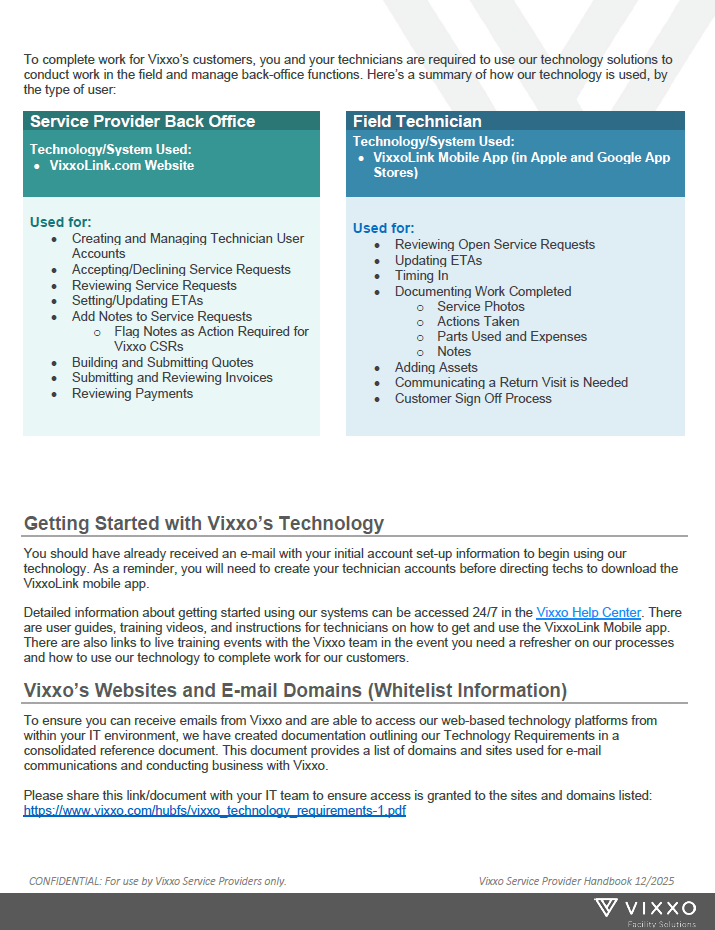 Service Provider Handbook page 5