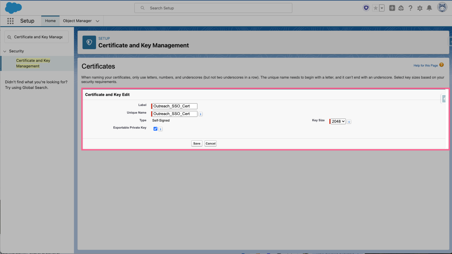 Certificate and Key Management Salesforce 2024-04-25 at 1.07.01 AM