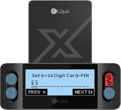 Set and confirm a new PIN code for your wallet.