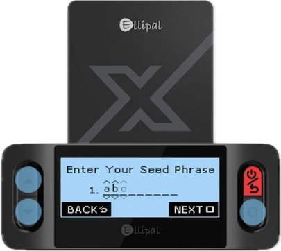 Carefully enter your seed phrase.
