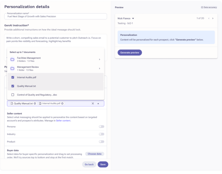 Knowledge for Account Assist