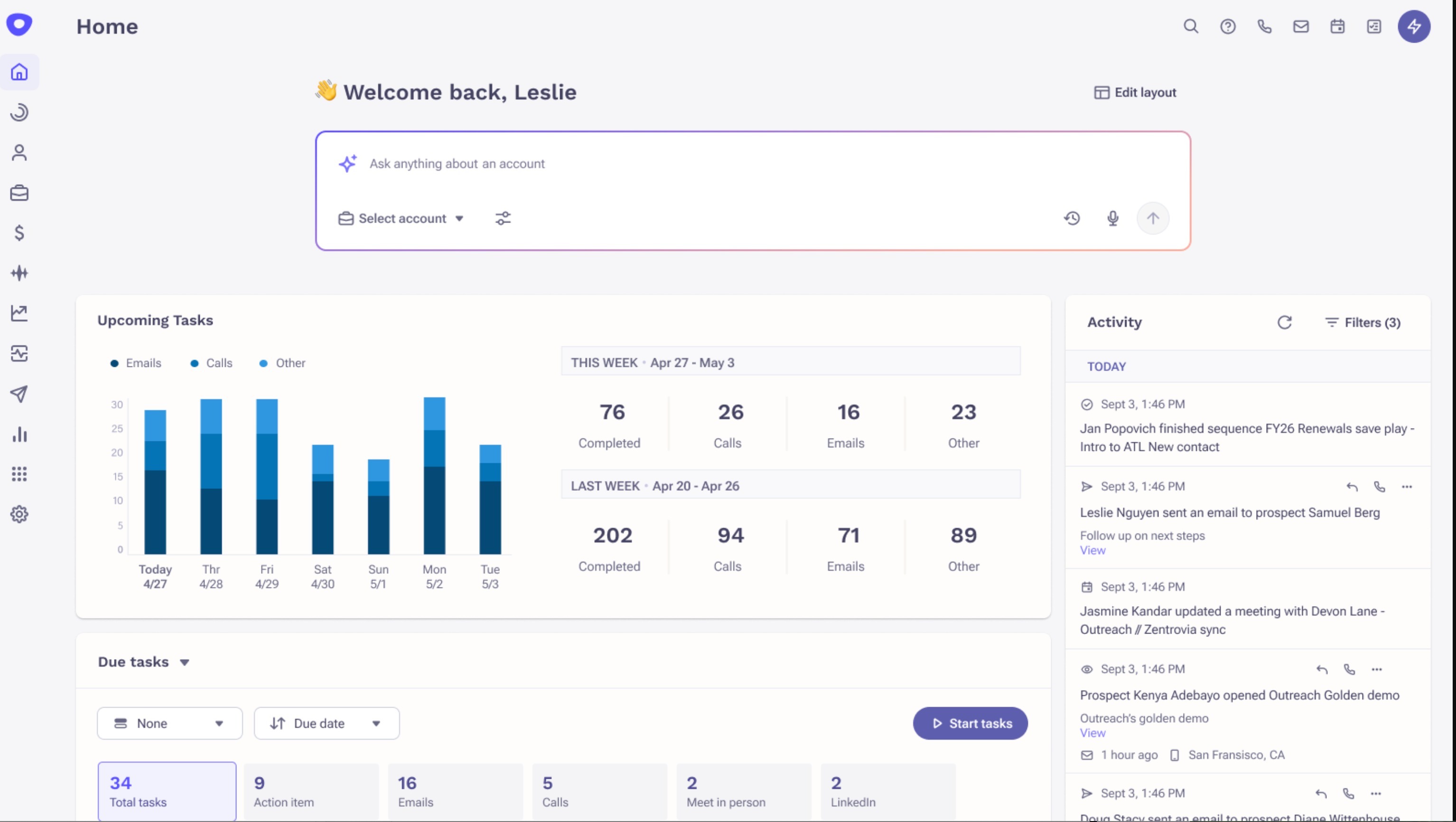Prospecting template with Omni