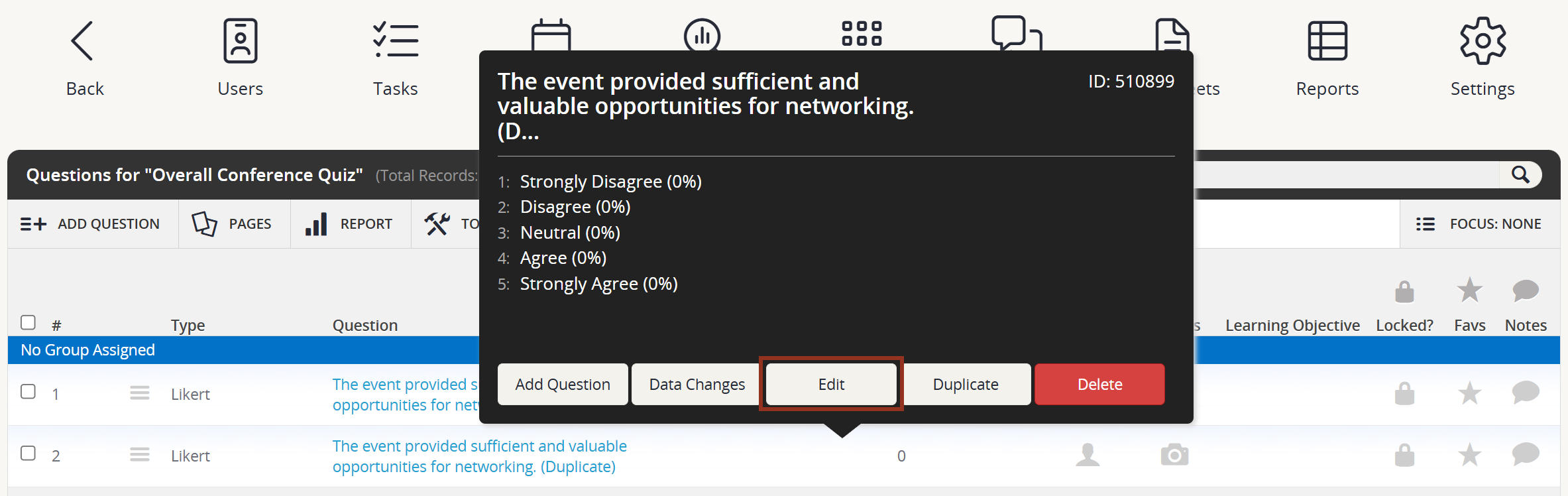 Image of the Duplicate Question Row Pop-up Edit Button.