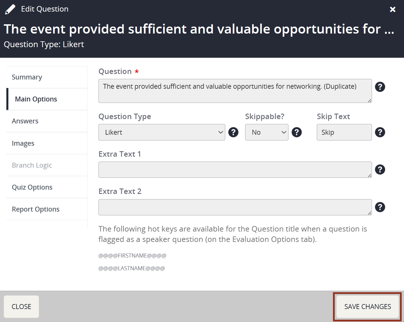 Image of the Question Editor.