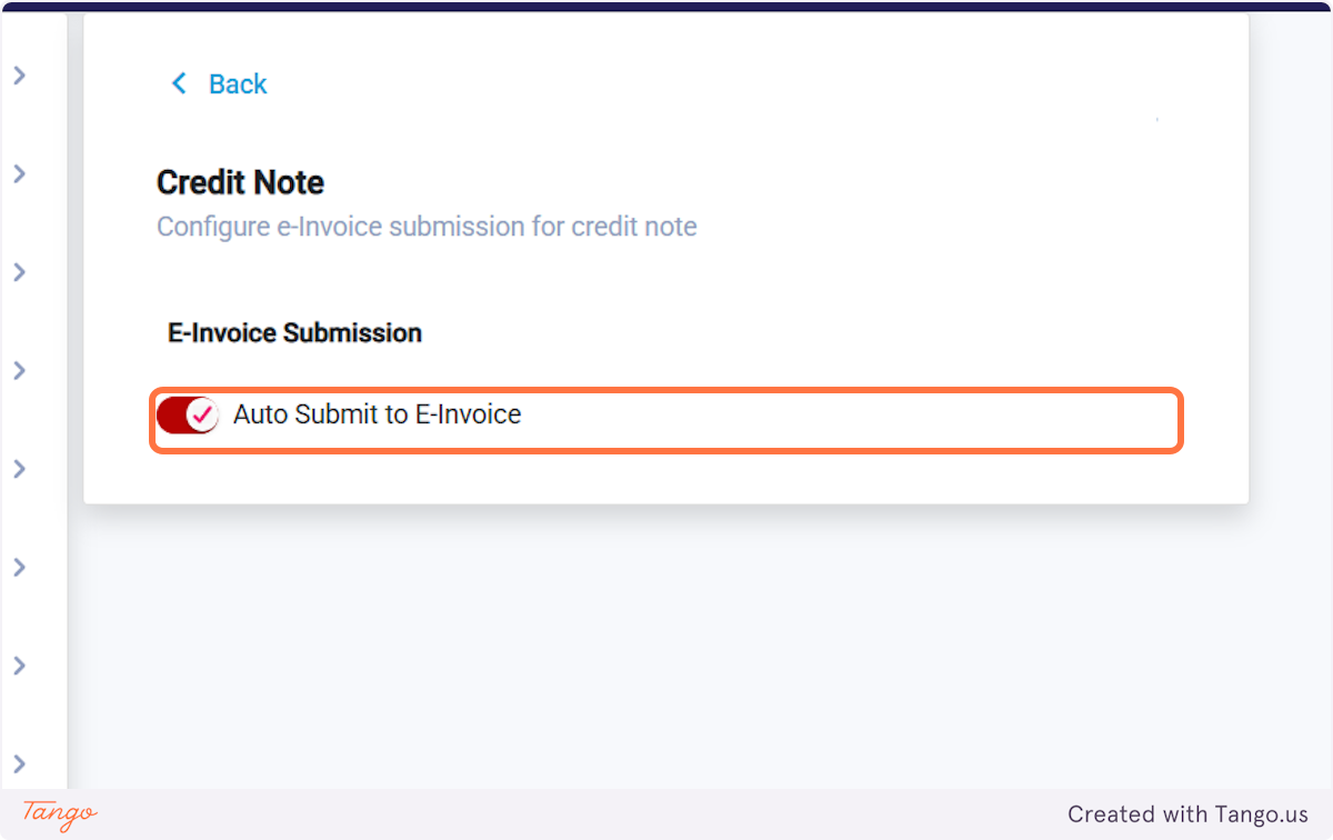 Enable Auto Submit to E-Invoice (Optional)