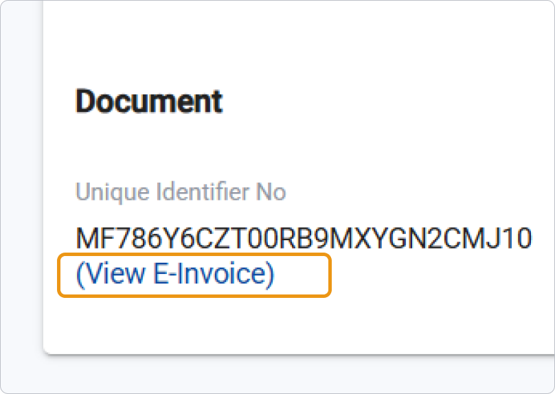 Click on (View E-Invoice)