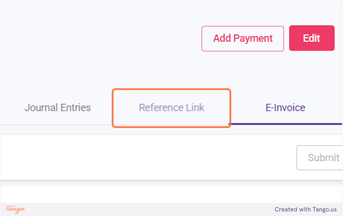 Click on Reference Link