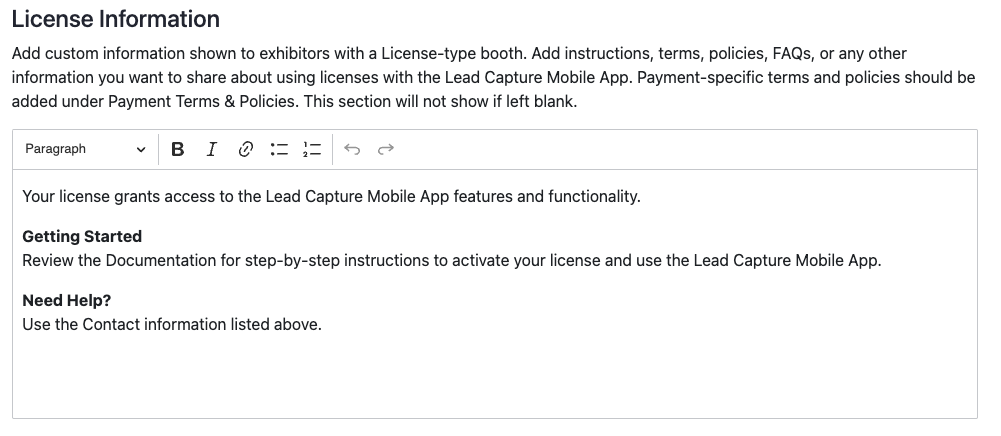 License Information