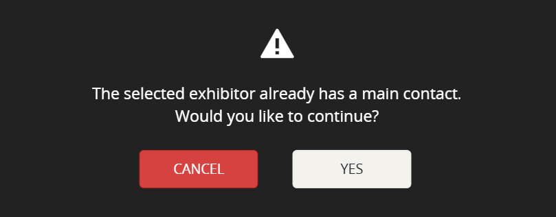 Image of the Confirmation Popup.