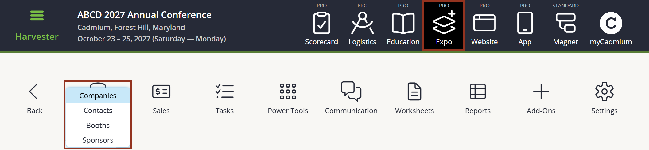 Image of Expo Harvester's Expo Data Icon.