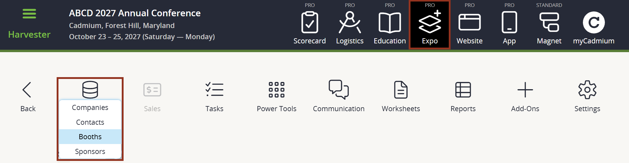 Image of the Expo Harvester's Expo Data Icon.
