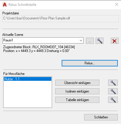 Schritt 7 Resultate In Autocad Darstellen Relux