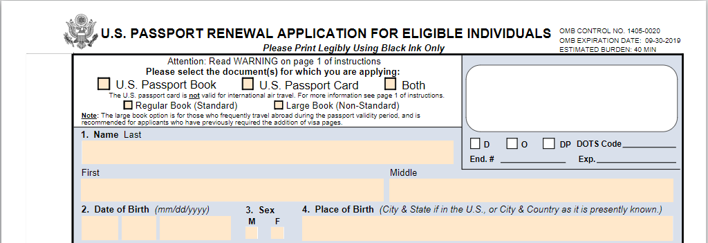 Forms : Passportusa.org