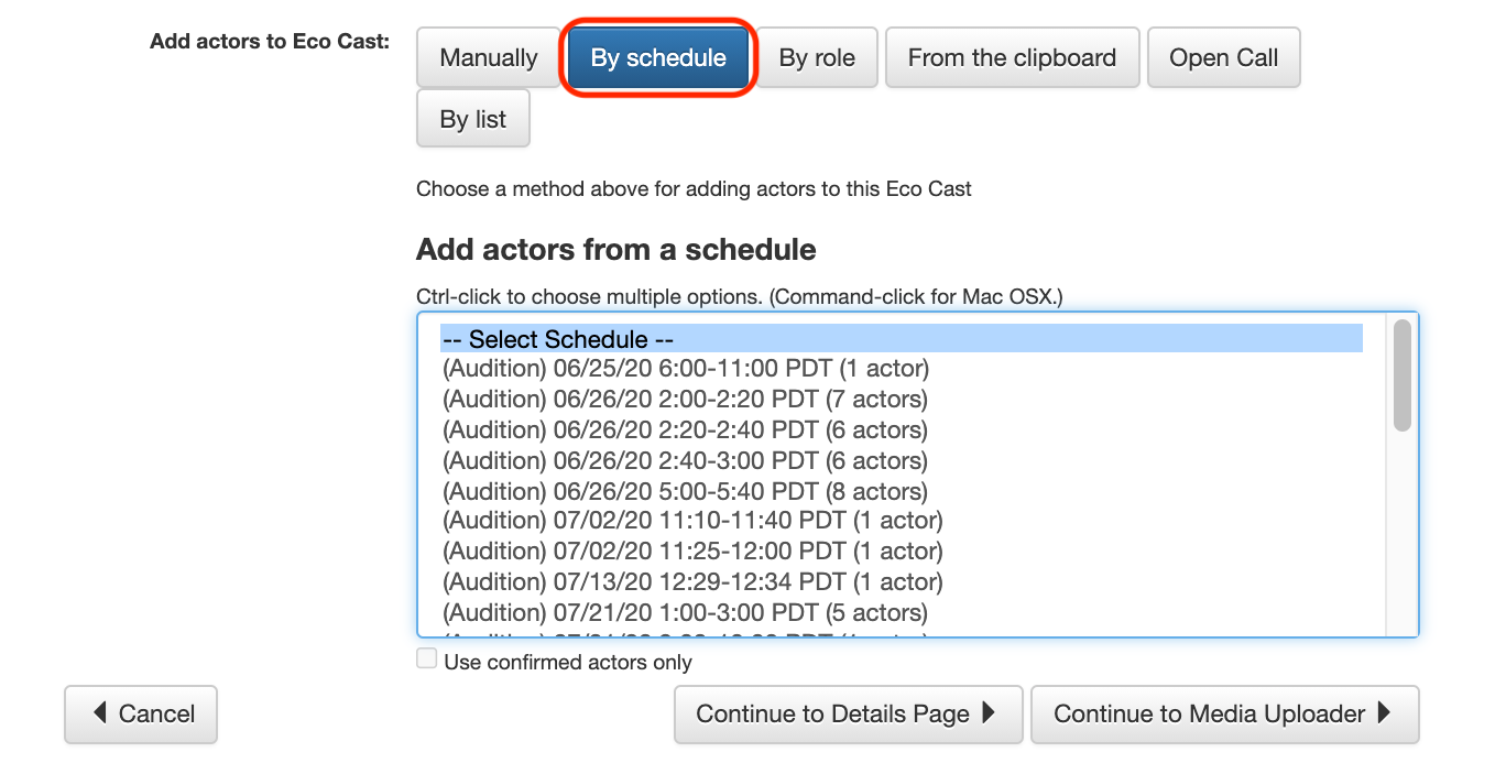 CASTING How to Create and Navigate Eco Casts Breakdown Express