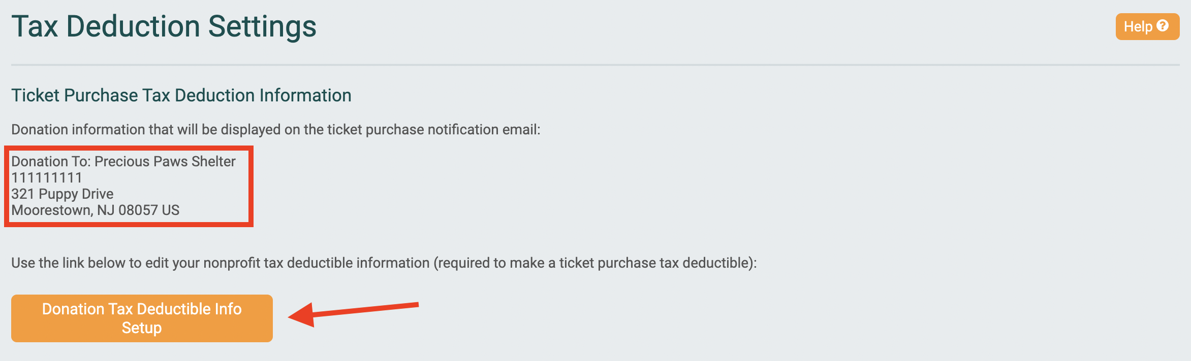 Set Tax Deductible Amounts for Tickets on GiveSignup TicketSignup