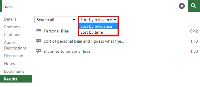 The drop-down menu "Sort by" has been selected and is highlighted by a red box.