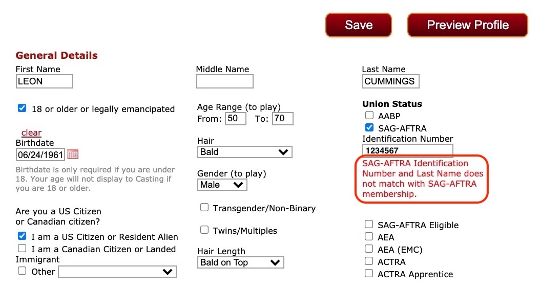 ACTORS All About Actors Access Plus Breakdown Express / Actors
