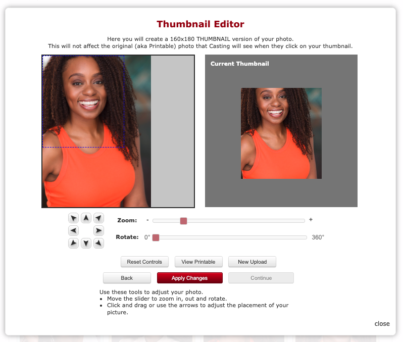 ACTORS How to Add Photos to Your Profile Breakdown Express / Actors Access Solutions