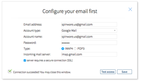 Email configuration