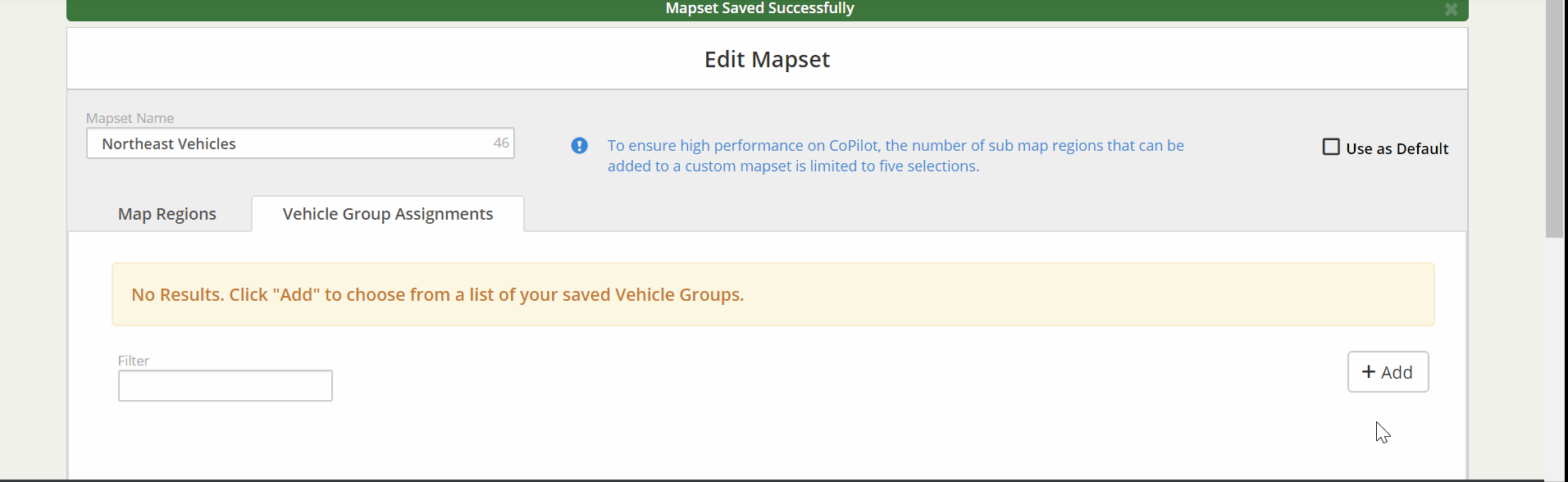 Create and Assign Mapsets Trimble Maps Developer