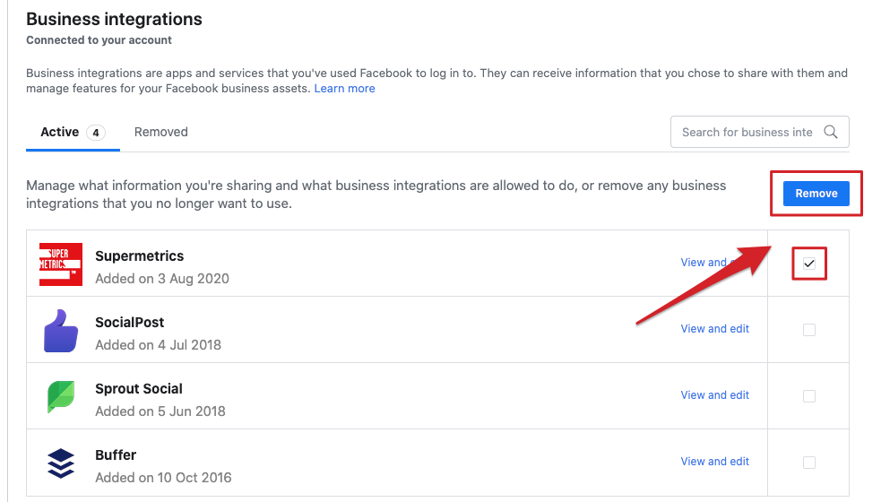 Facebook Page Is Missing From List Supermetrics Support Forum
