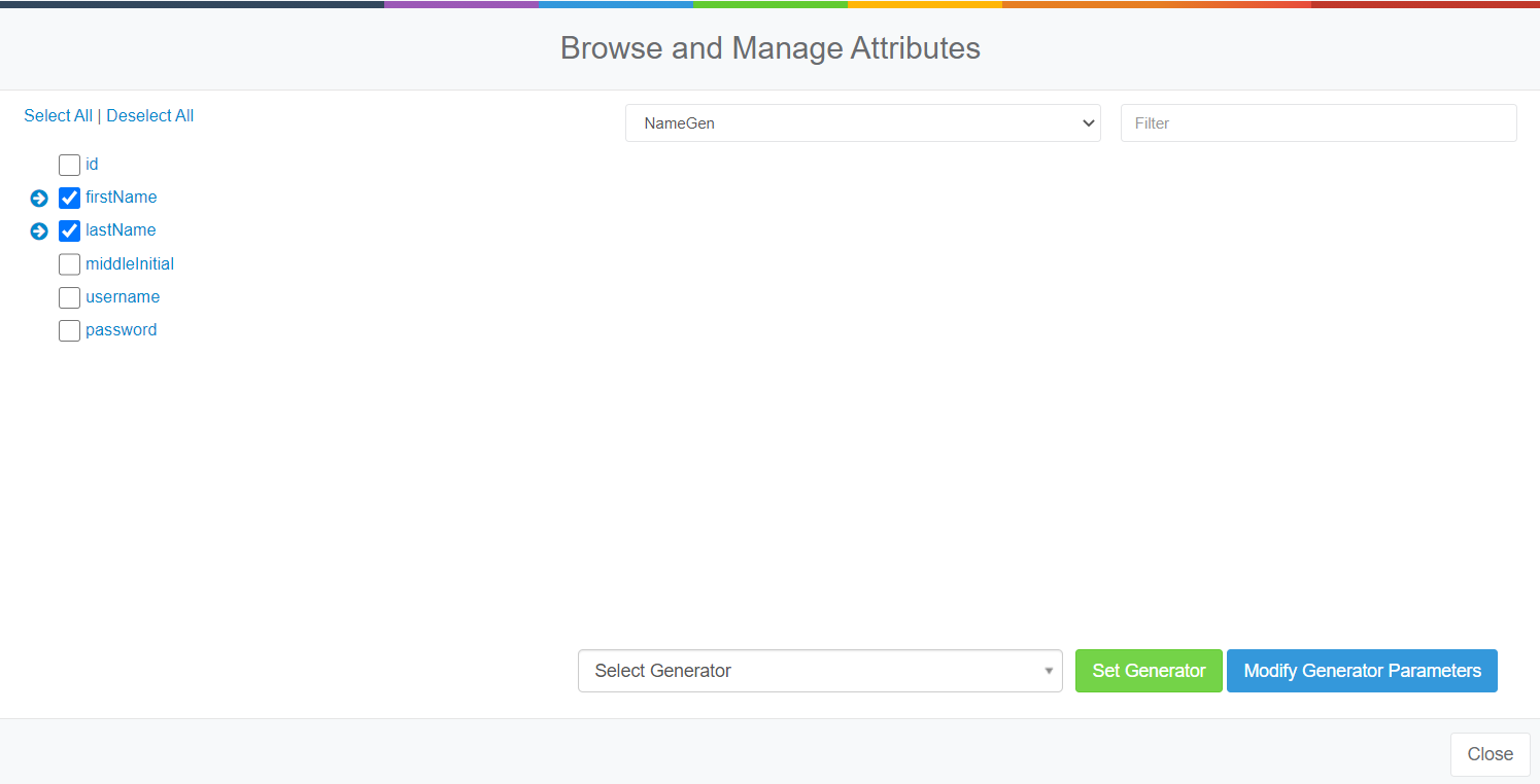 How to edit Generator Parameters for multiple Attributes : Support