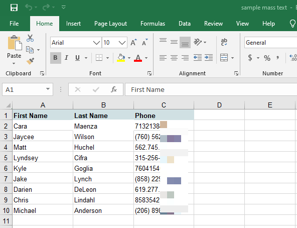 Contact Upload (Bulk upload of contacts) : Support