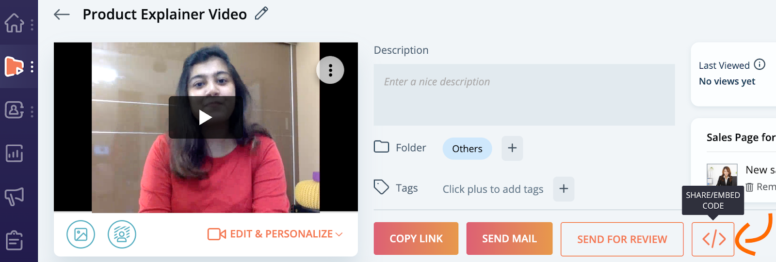 Send a video email campaign from HubSpot : Customer Support