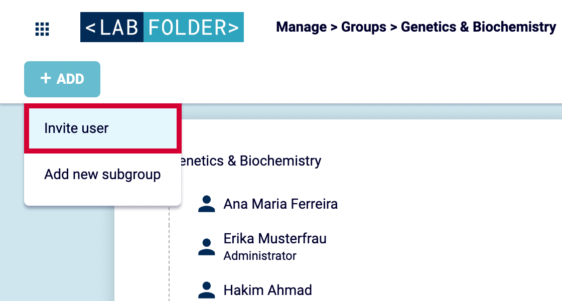 Invite Your Colleagues Labfolder Labforward
