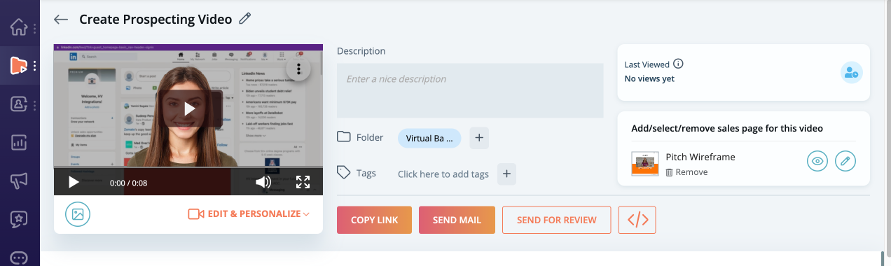 Add LinkedIn screenshots as a virtual background for your videos ...