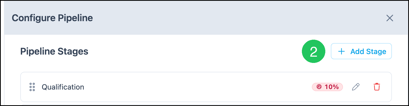 Add Stage on Configure Pipeline