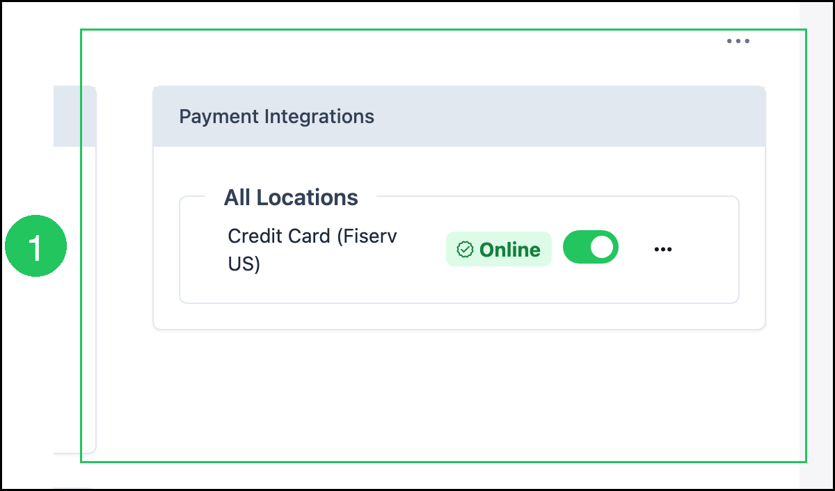 Payment Integrations in Payment Methods