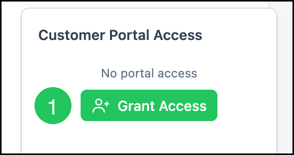 Grant Access on a Contact
