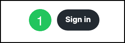 Sign in on a Customer Portal shared link