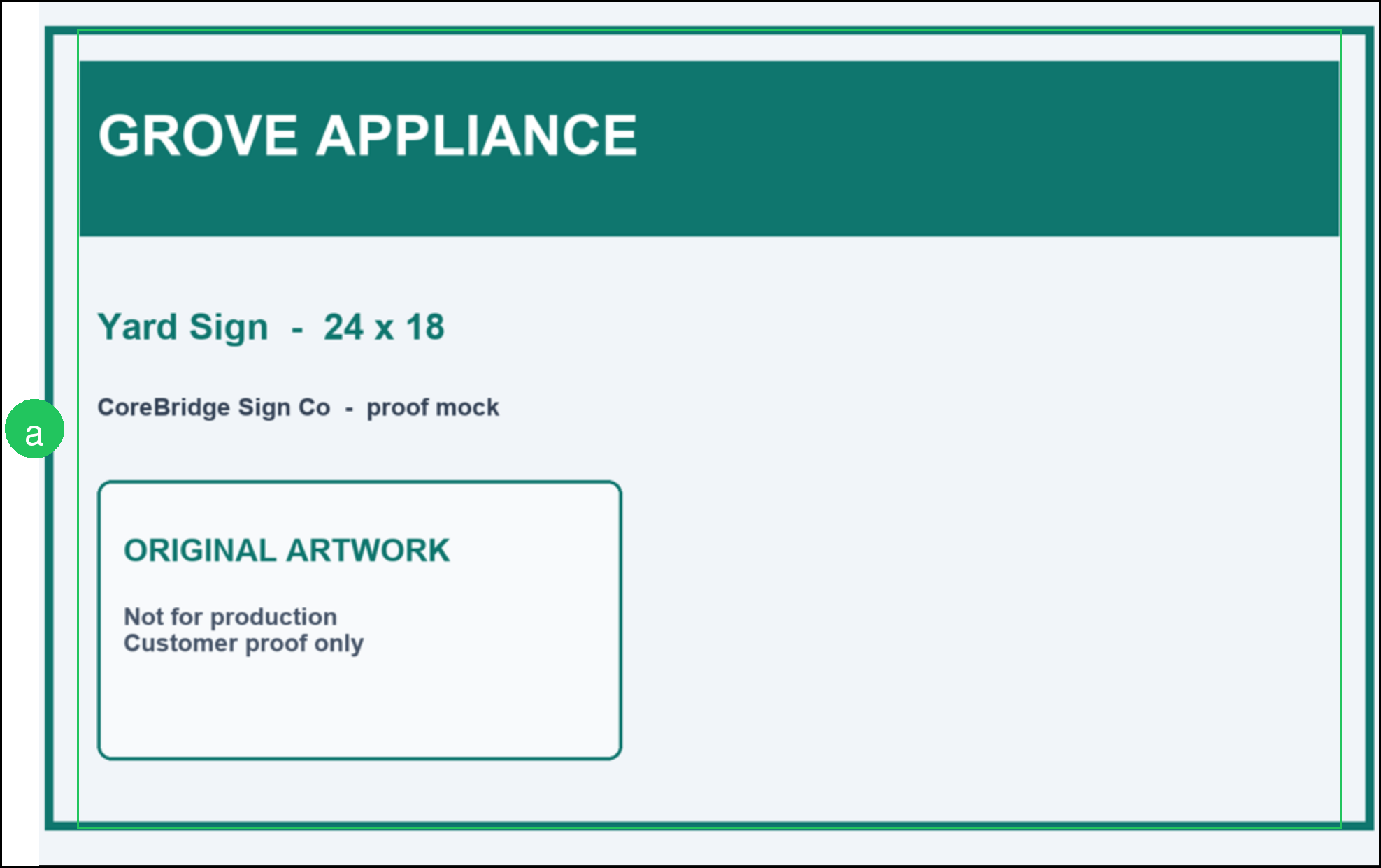Proof in the Customer Portal