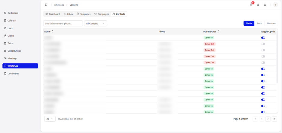 Title: WhatsApp → Contacts → Clients - Description: WhatsApp → Contacts → Clients
