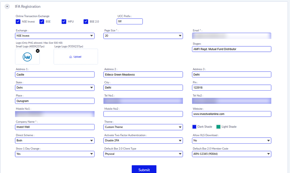Title: IFA Registration - Description: IFA Registration