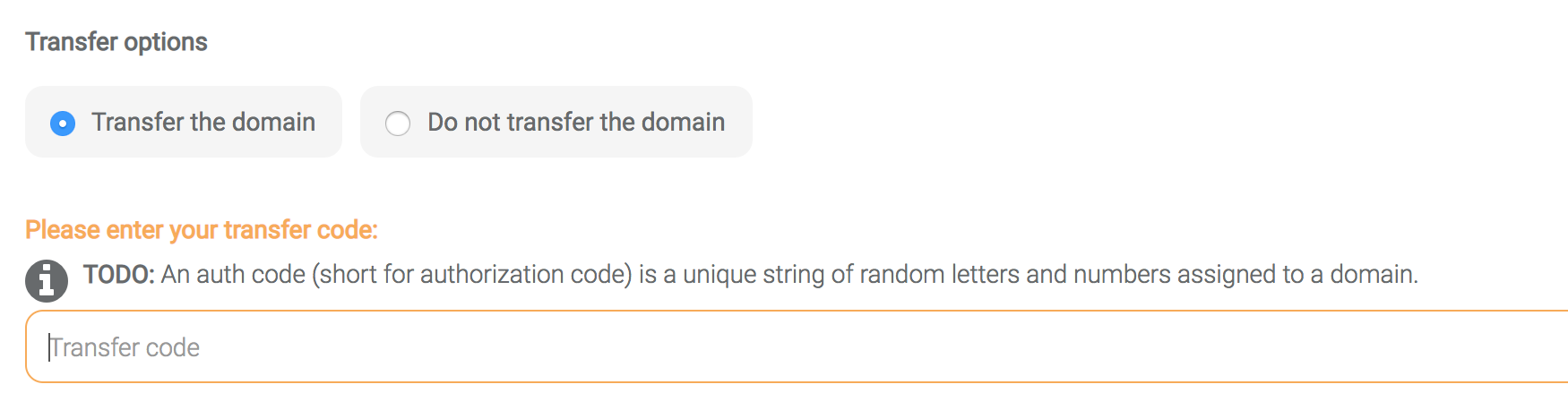 TransferCode