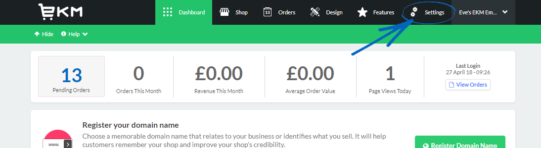 Delivery - Delivery Widgets on the Shopping Cart page : EKM