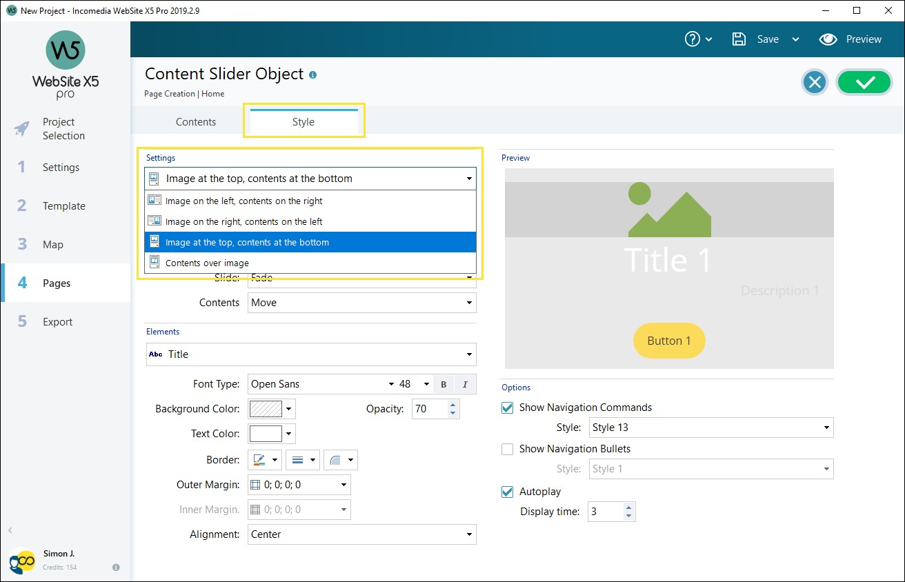 What is a Content Slider and how to create it Site X5 Guide