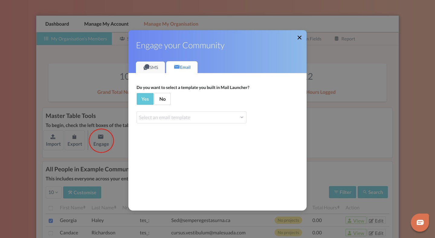 Engage your Community via email