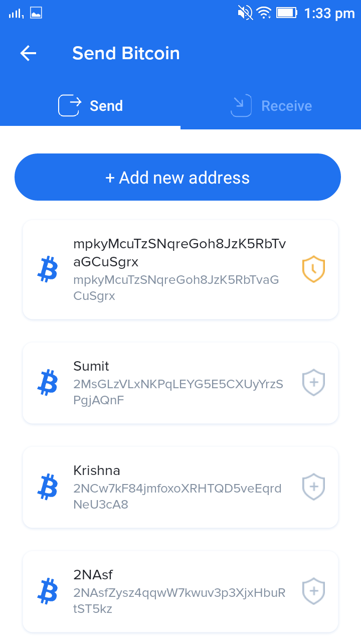 Whitelist an address ZebPay