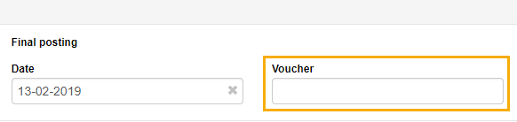 Voucher text box