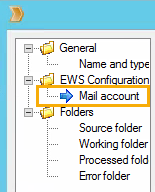 Mail account leaf