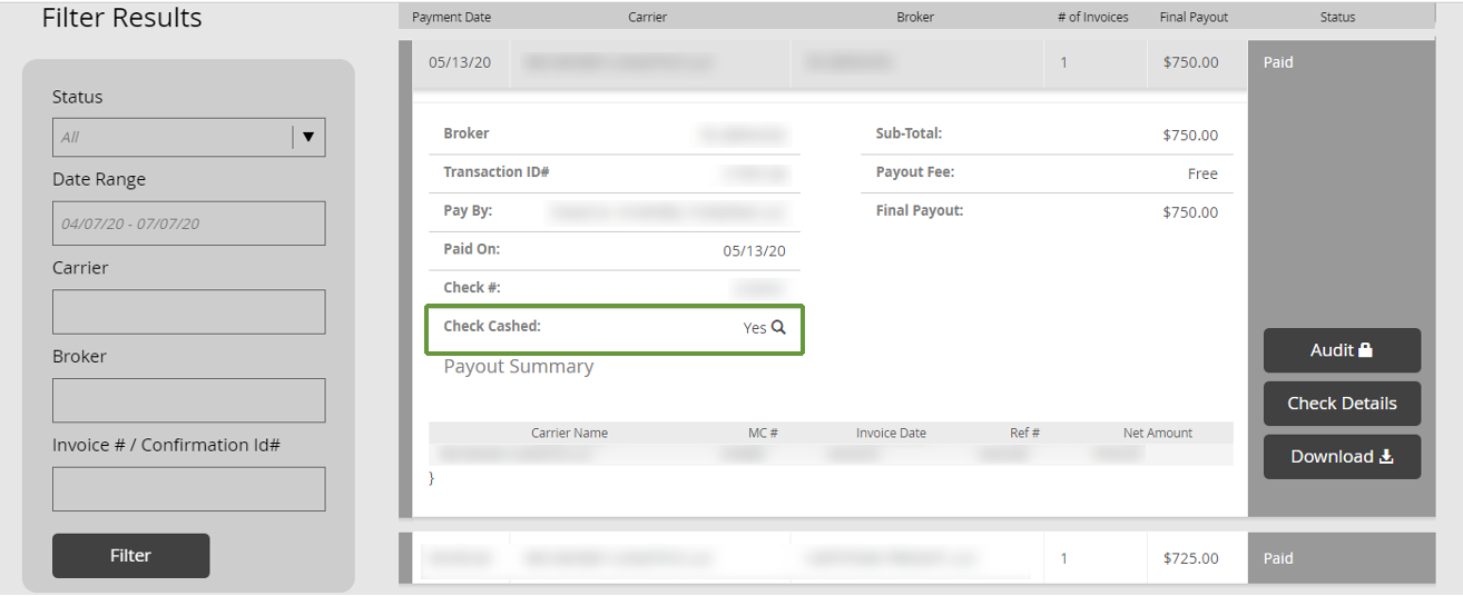 Was A Check Cashed For This Invoice With TriumphPay TriumphPay was-a-check-cashed-for-this-invoice-with-triumphpay-triumphpay